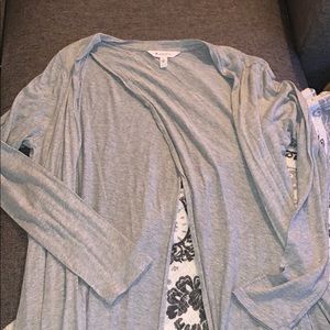 Long, gray Athleta cover up